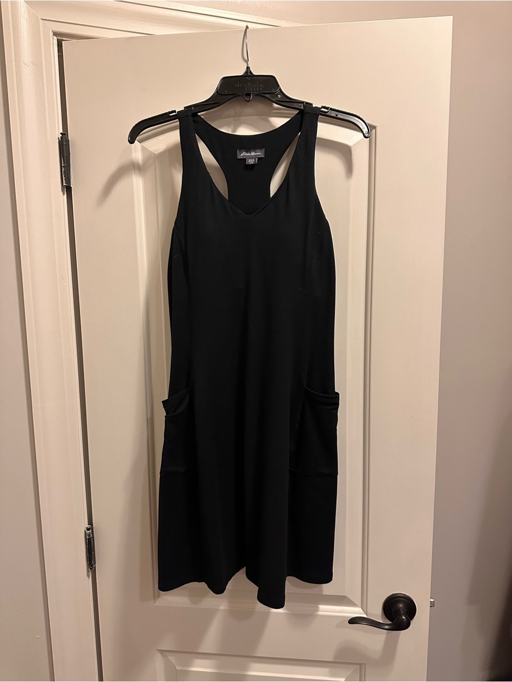 Eddie Bauer Black Racerback Pocket Dress